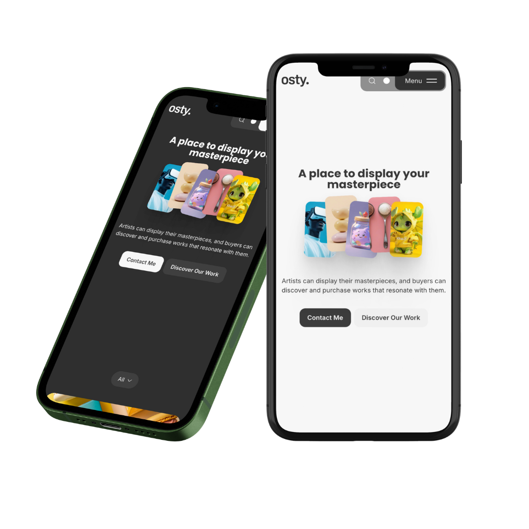 Creative portfolio mobile design